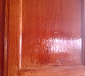 drip marks on new kitchen cabinets