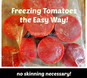 freezing tomatoes the easy way no skinning no waste, gardening