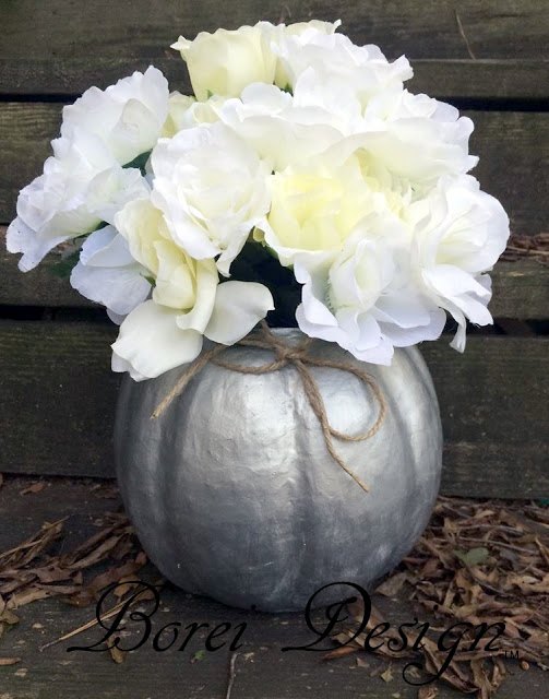 make the perfect papier m ch fall pumpkin sculpture container, crafts, halloween decorations, seasonal holiday decor