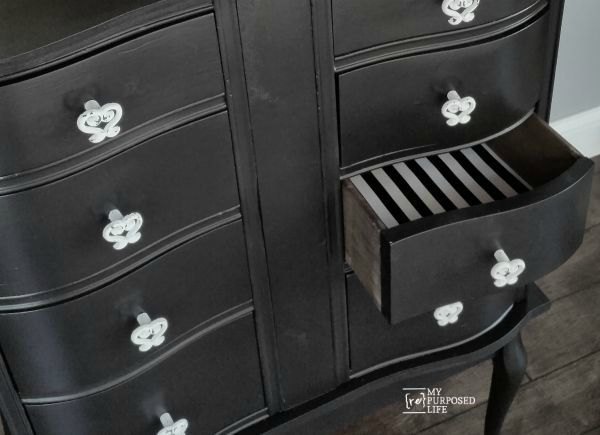 repurposed desk drawer sections, painted furniture, repurposing upcycling