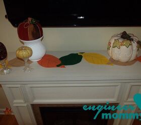 diy felt leaf table runner, crafts, seasonal holiday decor