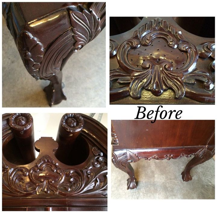 french country toile hutch, painted furniture