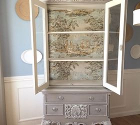 french country toile hutch