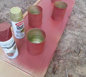 fall planters from recycled tomato cans, crafts, gardening, repurposing upcycling, seasonal holiday decor