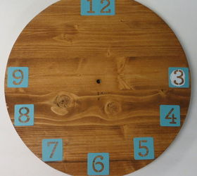 diy wood clock, crafts