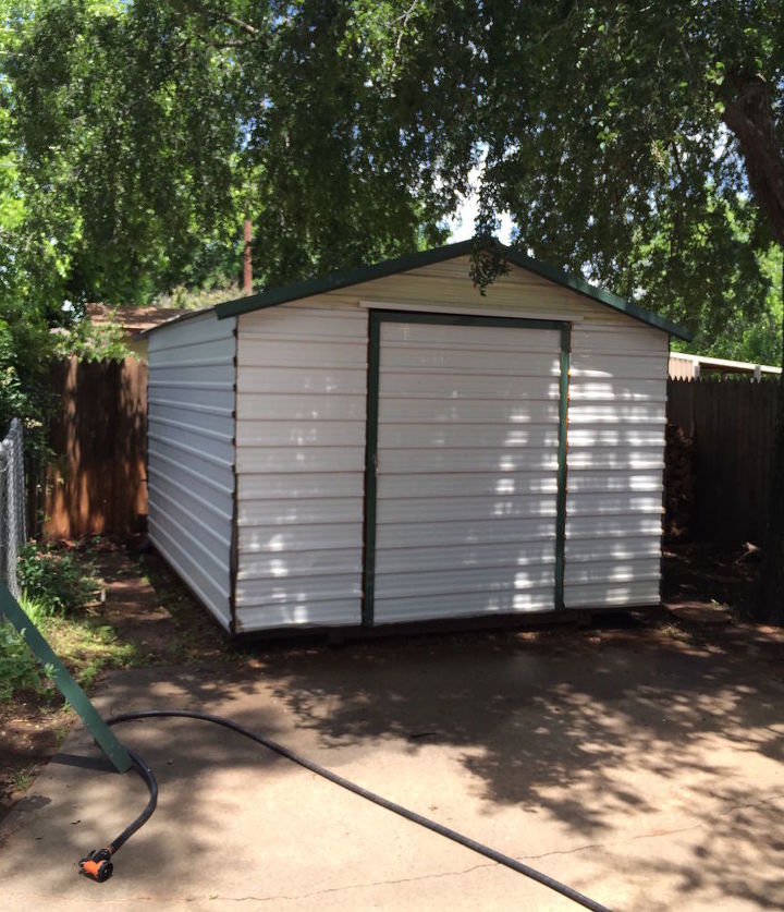 updating the old shed, outdoor living, painting