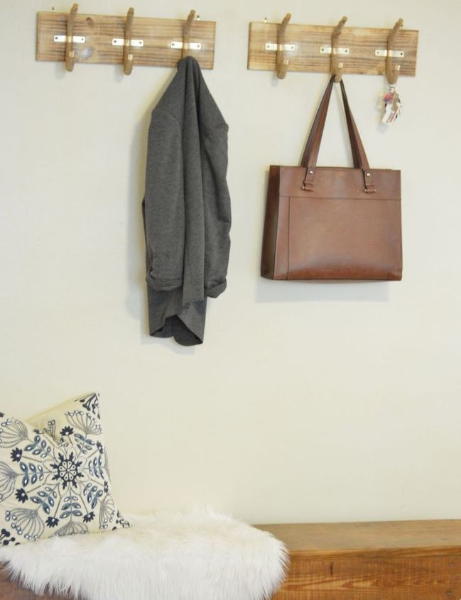 create a mock mudroom for your small space, foyer, organizing, storage ideas