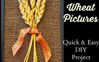 Cuadros de trigo DIY - ¡un gran acento para tu decoración de otoño!