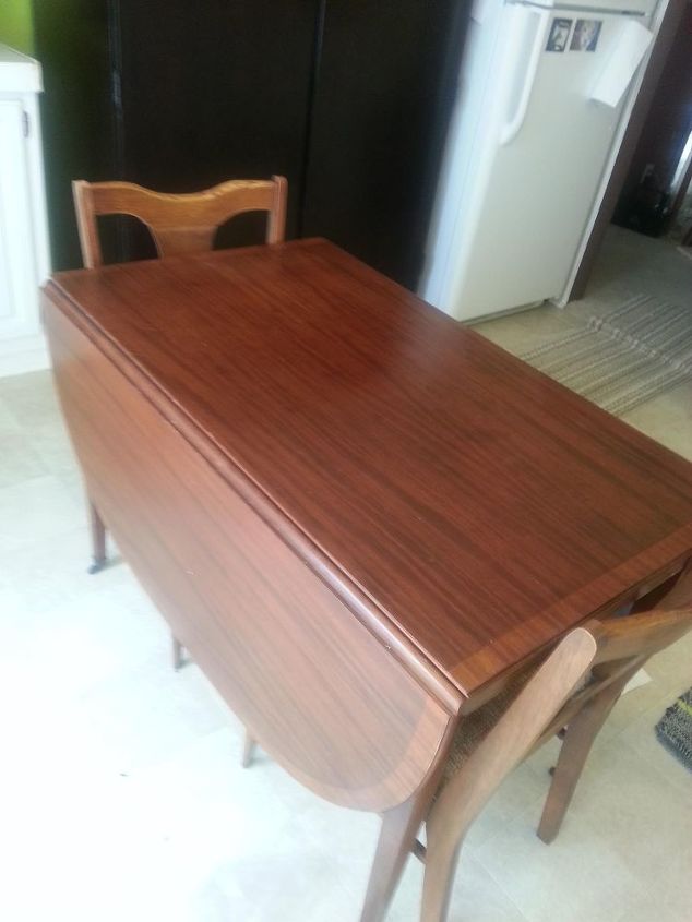 how do i remove wax and dirt build up from vintage table top, I love this little table and I want it to shine Literally