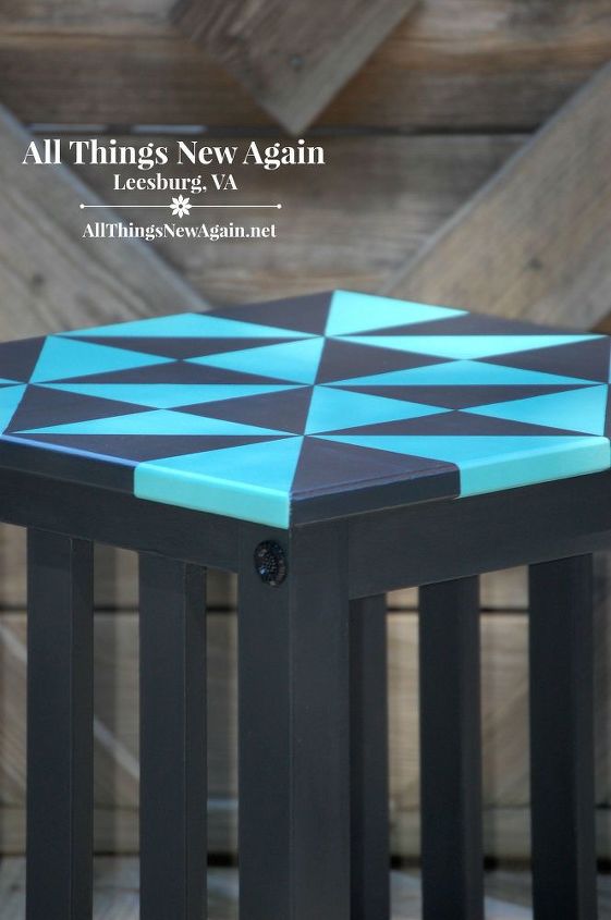 no math no measure geometric design table septfabflippincontest, painted furniture