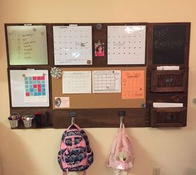 diy family command center, crafts, how to, organizing, Completed family command center