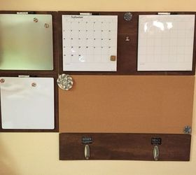 diy family command center, crafts, how to, organizing, Add magnetic white boards on left side