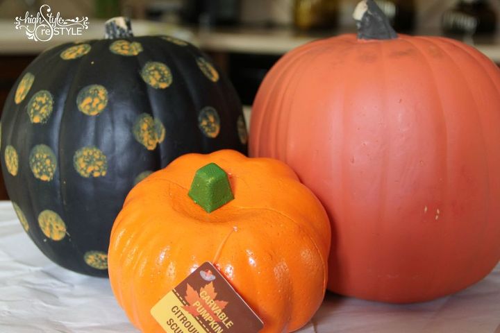 how to turn foam pumpkins into faux mercury glass, crafts, halloween decorations, seasonal holiday decor