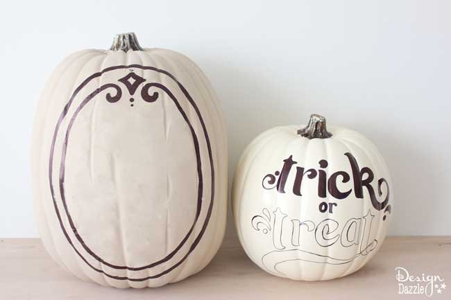 sharpie art pumpkins, crafts, halloween decorations, seasonal holiday decor