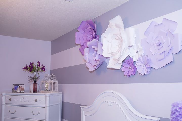 Diy Large Paper Flowers Wall Decor And Above Bed Hometalk