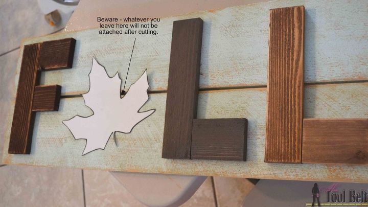 wooden fall sign, crafts, seasonal holiday decor, woodworking projects