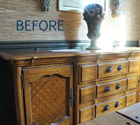 buffet makeover, chalk paint, painted furniture