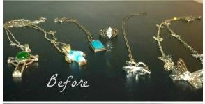 cleaning silver jewelry, cleaning tips