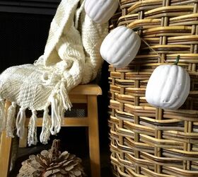 diy pumpkin garland, crafts, seasonal holiday decor