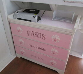 french changing table make over, painted furniture, repurposing upcycling, shabby chic