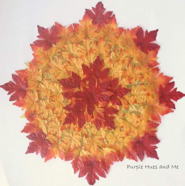 layered fall leaves placemat, crafts, home decor, seasonal holiday decor, thanksgiving decorations