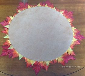 layered fall leaves placemat, crafts, home decor, seasonal holiday decor, thanksgiving decorations