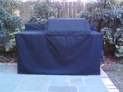 grill island covers, outdoor living, Full length perfect fit black custom grill covering