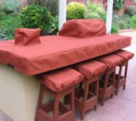 grill island covers, outdoor living, Island and grill cover complete with matching bar stool covers