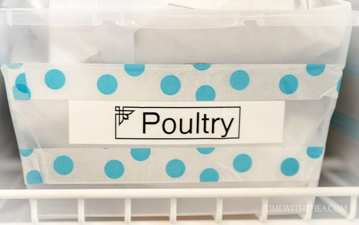 how to create a gorgeous looking totally organized upright freezer, appliances, how to, organizing, storage ideas