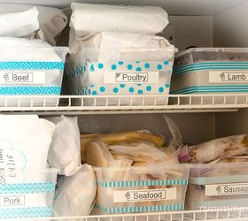 how to create a gorgeous looking totally organized upright freezer, appliances, how to, organizing, storage ideas