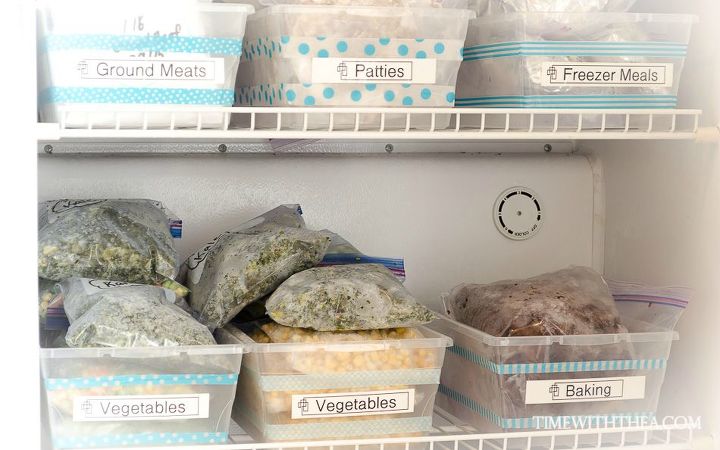 how to create a gorgeous looking totally organized upright freezer, appliances, how to, organizing, storage ideas