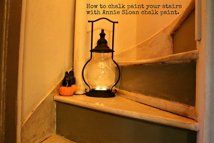how to chalk paint your stairs with annie sloan chalk paint, chalk paint, diy, how to, painting, stairs