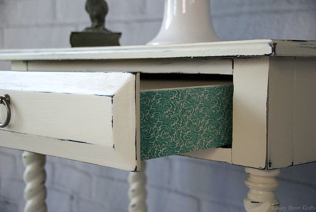 adding detail to furniture with washi tape, crafts, decoupage, painted furniture, repurposing upcycling