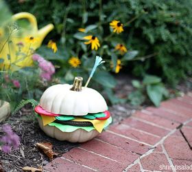 diy hamburger pumpkin tutorial, crafts, how to, seasonal holiday decor