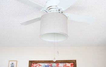Add a Drum Shade to a Ceiling Fan!