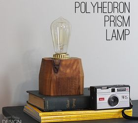 diy polyhedron prism lamp, crafts, diy, lighting, woodworking projects