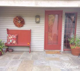 our new entryway bench, outdoor furniture, painted furniture