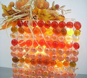 indian corn inspired glass block light, crafts