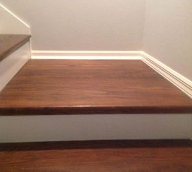 from carpet to wood stairs redo cheater version, The Finished Product