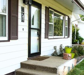 an affordable porch makeover, concrete masonry, curb appeal, diy, outdoor living, porches
