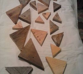 wood triangles for crafts