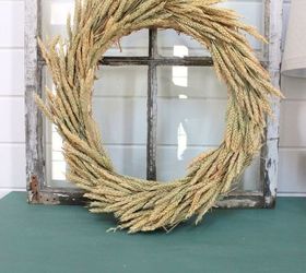 diy fall wheat wreath all you need is 3 items and 20 minutes, crafts, seasonal holiday decor, wreaths