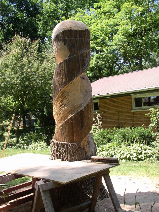 the oak stump, diy, gardening, halloween decorations, landscape, seasonal holiday decor