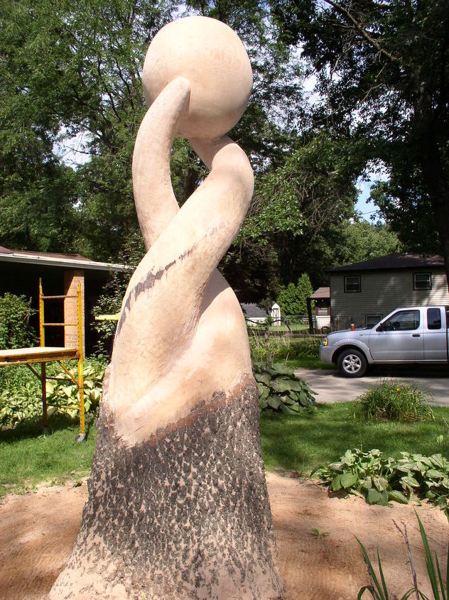 the oak stump, diy, gardening, halloween decorations, landscape, seasonal holiday decor