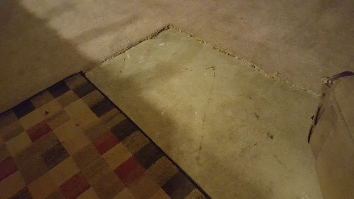 q i have old dirty carpet over concrete i want to use the concrete and, concrete masonry, diy, flooring, how to, painting