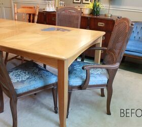 mismatched to sophisticated dining set transformation, chalk paint, dining room ideas, home decor, how to, painted furniture