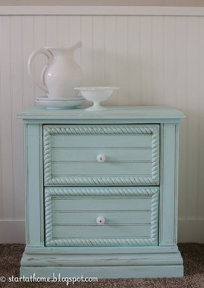 s 30 jaw dropping furniture flips you have to see to believe, painted furniture, Plastic Nightstand Becomes a Real Girl