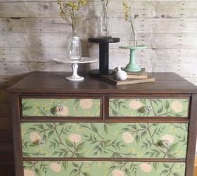 s 30 jaw dropping furniture flips you have to see to believe, painted furniture, Worn Out Dresser Gets a Delicate Dressing