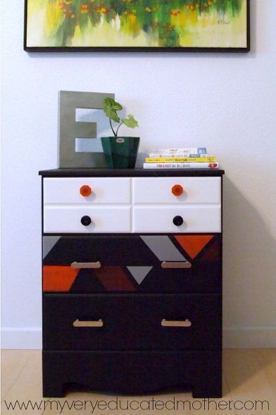 s 30 jaw dropping furniture flips you have to see to believe, painted furniture, Shapeless Dresser Gets Some Angles