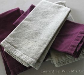 smooth crisp cloth napkins no iron needed, cleaning tips